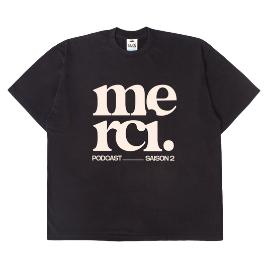 T-SHIRT NOIR | MERCI