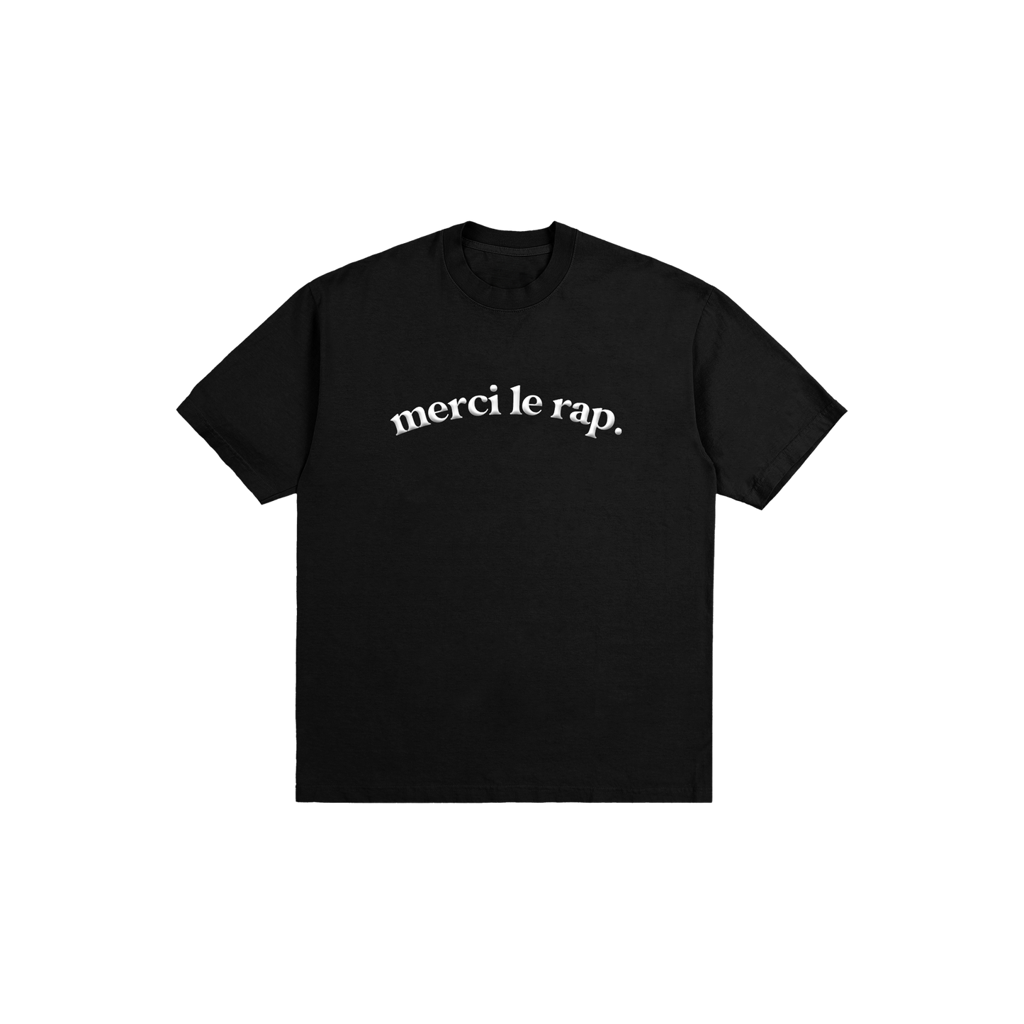 T-SHIRT NOIR | MERCI LE RAP
